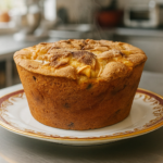 bolo de maça com nozes e uva passa